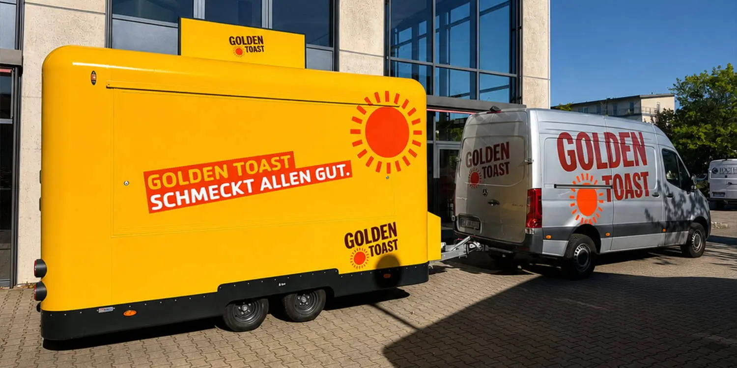Golden Toast Foodanhänger