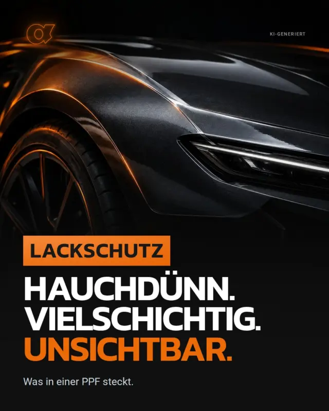 Eine gute Lackschutzfolie siehst du nicht. 🛡️ Dabei arbeiten in ihr drei Lagen zusammen, und jede hat ihre eig …